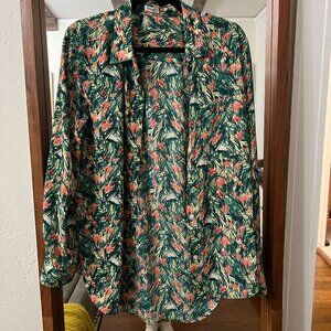 Aritzia Sunday Best Floral Button Down